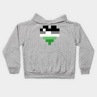 Pixel Heart - Aro Pride Kids Hoodie